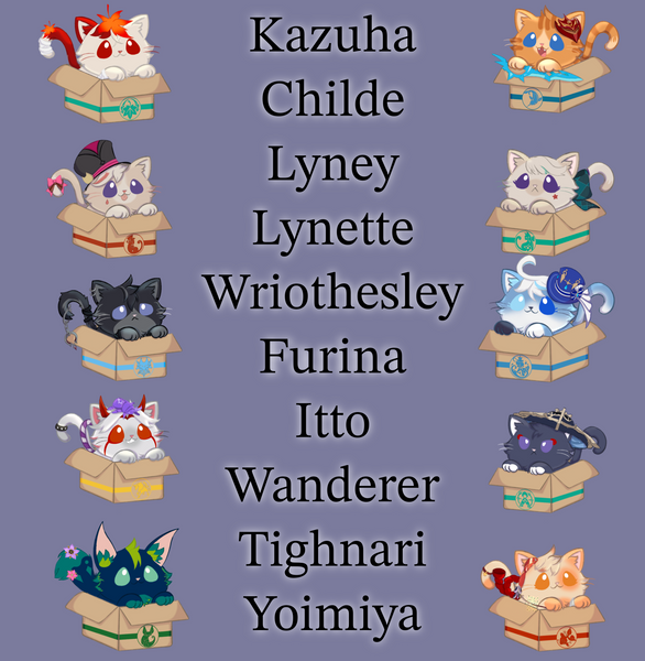 Genshin Kitty Blind Boxes