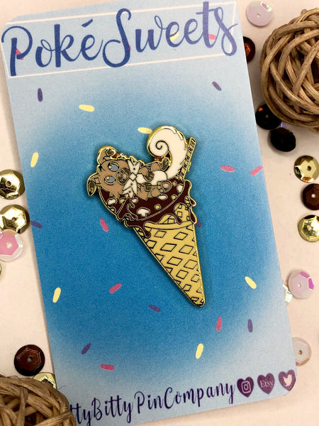 Rockruff Rockyroad | Rockruff Pokésweets Pokémon Enamel Pin