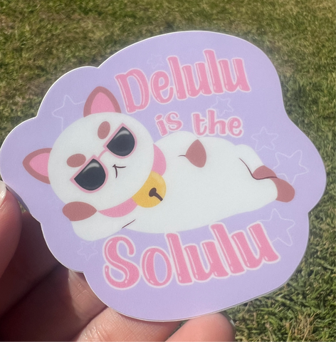 Puppycat Delulu sticker