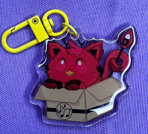 Alastor kitty keychain | Hazbin Hotel