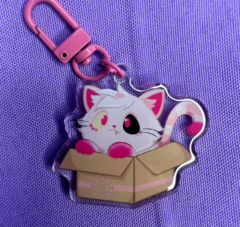 Angeldust kitty keychain | Hazbin Hotel