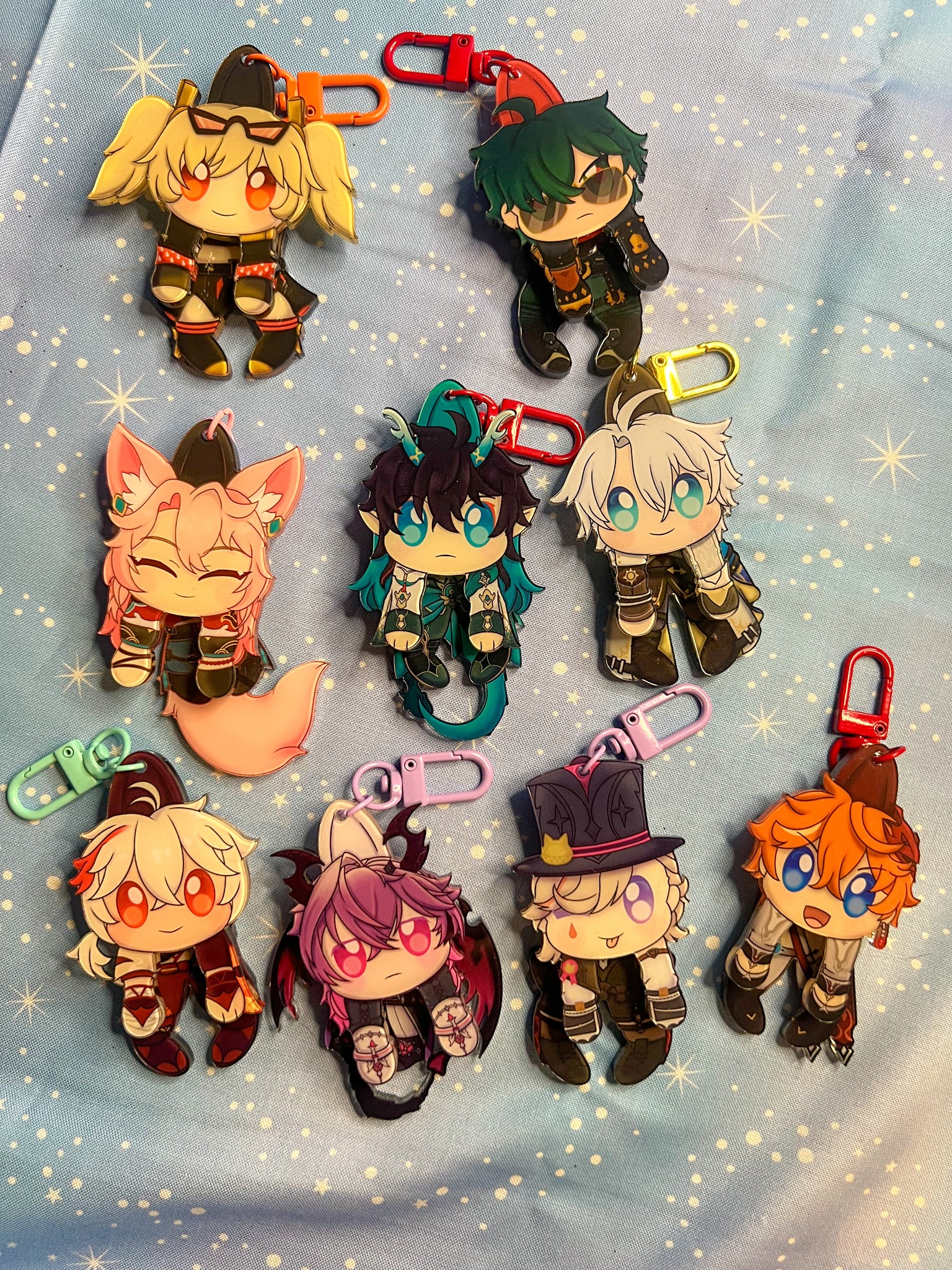 Dangle keychains - GI, HSR, ZZZ
