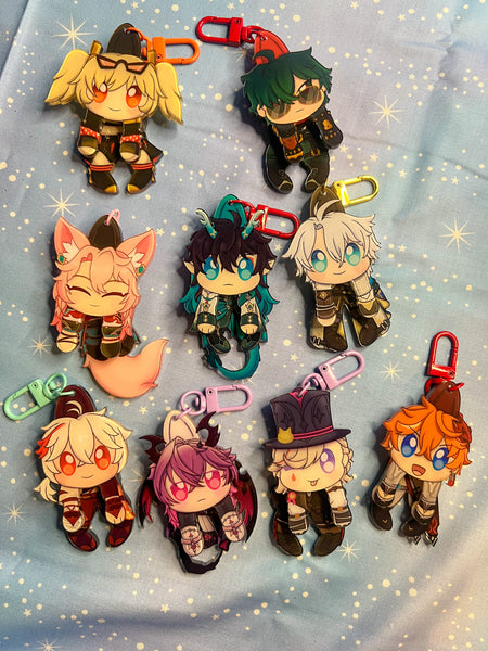 Dangle keychains - GI, HSR, ZZZ