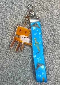 Suzume keychain/lanyard duo