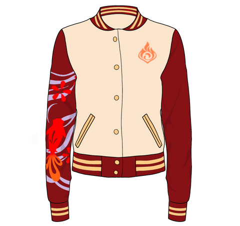 Yoimiya Varsity Sweater