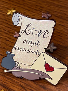 Hamilton Enamel Pin | Love Doesn't Discriminate