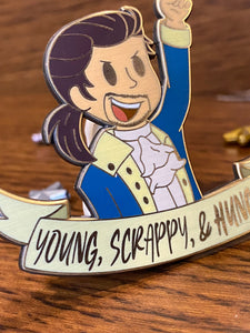 Hamilton Enamel Pin | Young, Scrappy, and Hungry